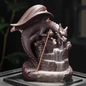 Zisha Ceramic  Flying Dragon Incense Burner