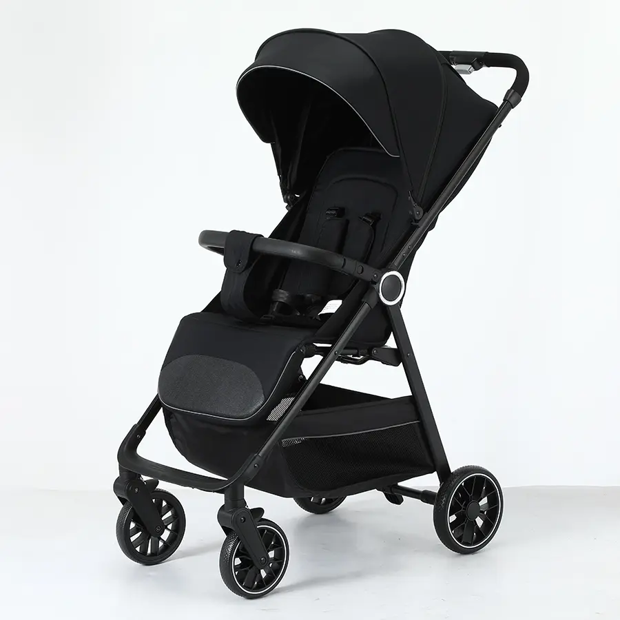 Lightweight Baby Stroller, All-Round Stroller for Babies 0-3 Years Old: One-Click Fold, Zippered Extended Sun Canopy, Only 11.68 lbs, Features Large Storage Basket,  Suitable for Travelling #DealsForYouDays