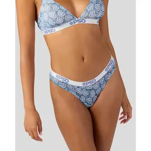 PSD Womens Country Rose Thong - Barely-There Thong, Soft and Comfortable Breathable Mesh Fabric