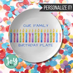 Our Family Birthday Plate