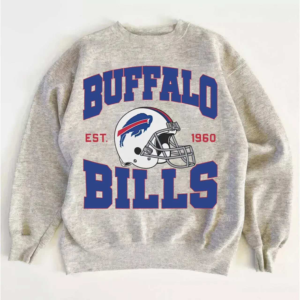 Buffalo Throwback Football Sweatshirt, Vintage Game Day Crewneck