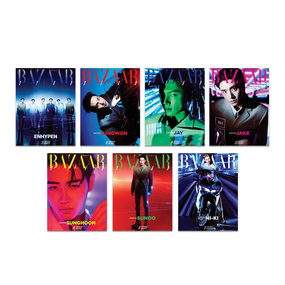 ENHYPEN BAZAAR STAR The Cosmic Harper’s Bazaar Korea Fashion Magazine 7 Cover Ver