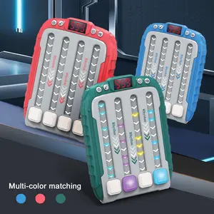 Fast-Paced Push Game Console with Power Button, Song Selection Button, Volume Adjustment, Difficulty Increases & Track Color Display