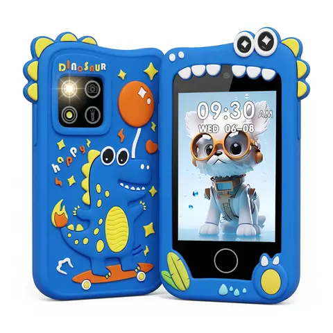 Kids Smart Phone with Dual Camera, Game & Music Player, Toddler Learning Play Toy Cell Phone, Gifts for Girls, Christmas, Birthday, Age 3-10, Light Pink