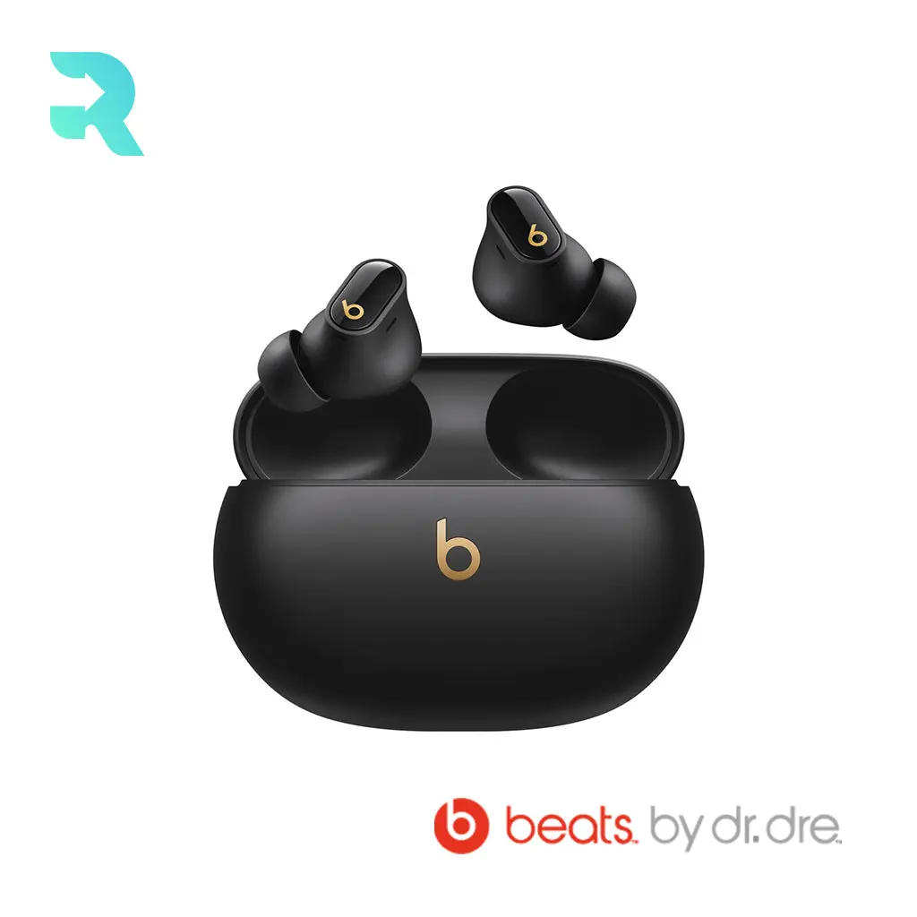 Beats Studio Buds + True Wireless Bluetooth Noise Cancelling Earbuds Black and Gold Excellent Condition MQLH3LL/A