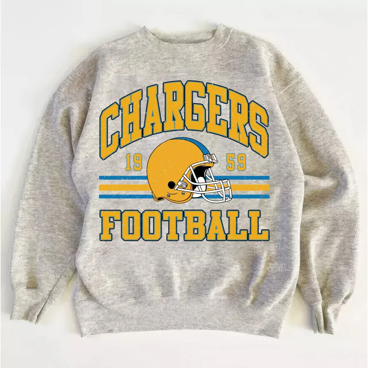 Chargers Retro 90s Football Sweatshirt, Unisex Game Day Crewneck Shirt