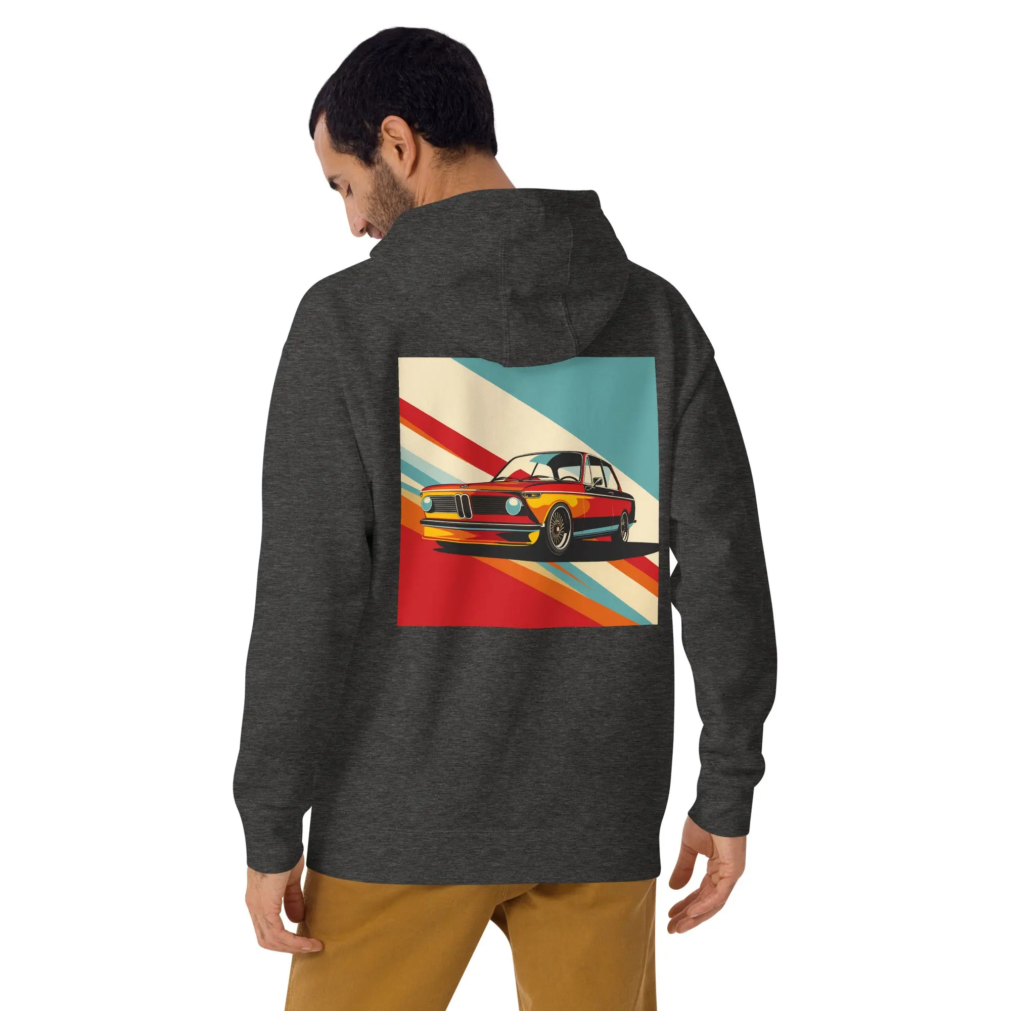 Retro Revival BMW 2002 Artistry Hoodie - Vintage Design - Cotton Fleece