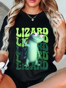 100% Cotton Groovy Lizard Funny Animal Mens Women Halloween Costume T-Shirt