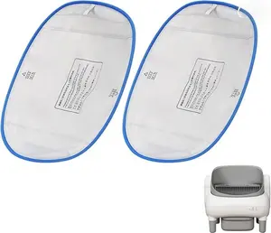 Cat Litter Box Accessories, Waterproof Replacement Liners, Leak Proof Pads for Self-Cleaning Automatic Litter Box, 14.96 x 11.81 Inches, 2 Pack
