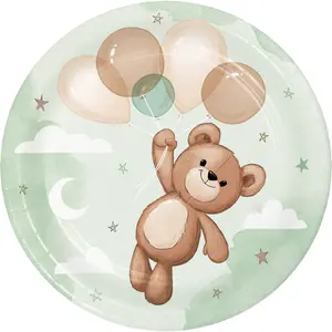 Teddy Bear Dessert Plates | 8 Pack