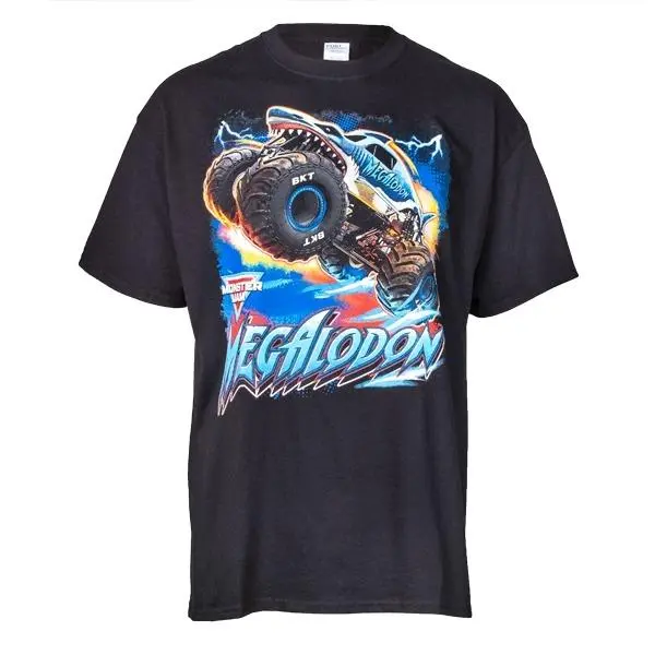 2025 Monster Jam Megalodon T-Shirt – Unisex Graphic Tee for Racing & Monster Truck Enthusiasts, Casual Streetwear