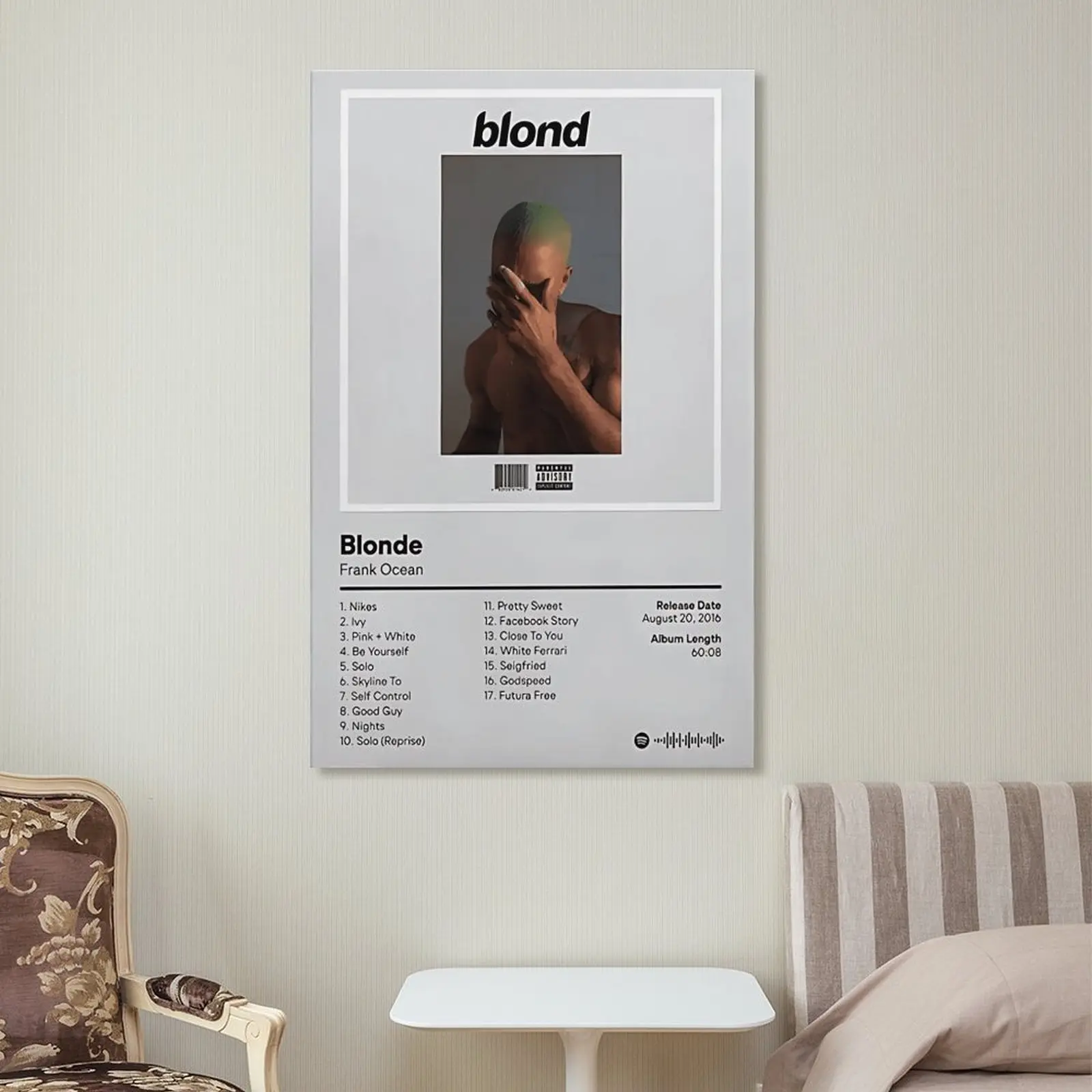 Album Posters - Hip Hop Wall Decor - Album Covers - Frank Ocean Frameless Posters - Custom Music Albums - Creative Gifts
