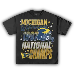 WOLVERINES VINTAGE 1997 NATIONAL CHAMPS TEE - Classic Vintage Graphic T-Shirt, Unisex Streetwear Essentials