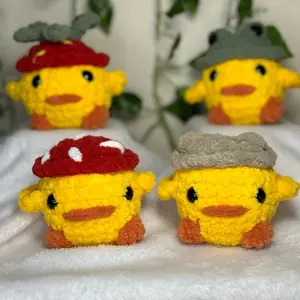 Crochet Duckie cottage core Duck collectable set