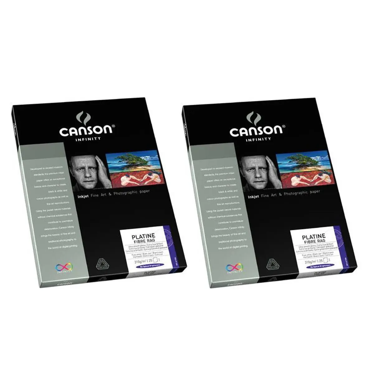 Canson Infinity 2x Platine Smooth Satin Fine Art Paper (11x17"), 25 Sheets