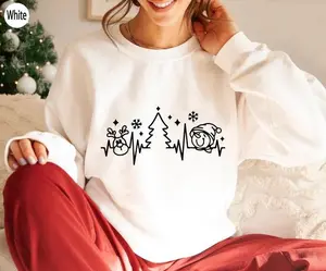 Comfort colors Christmas Reindeer Heartbeat Shirt Medical Christmas Shirt Heartbeat Christmas Shirt Christmas Ekg Nurse Tshirt Christmas Nurse T-shirt CF Med Tech Christmas