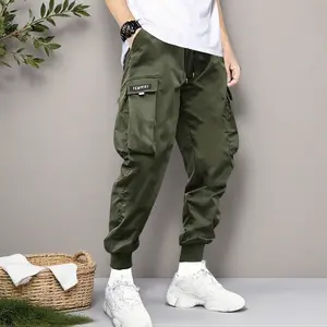 Plus Size Men Casual Drawstring Cargo Pants