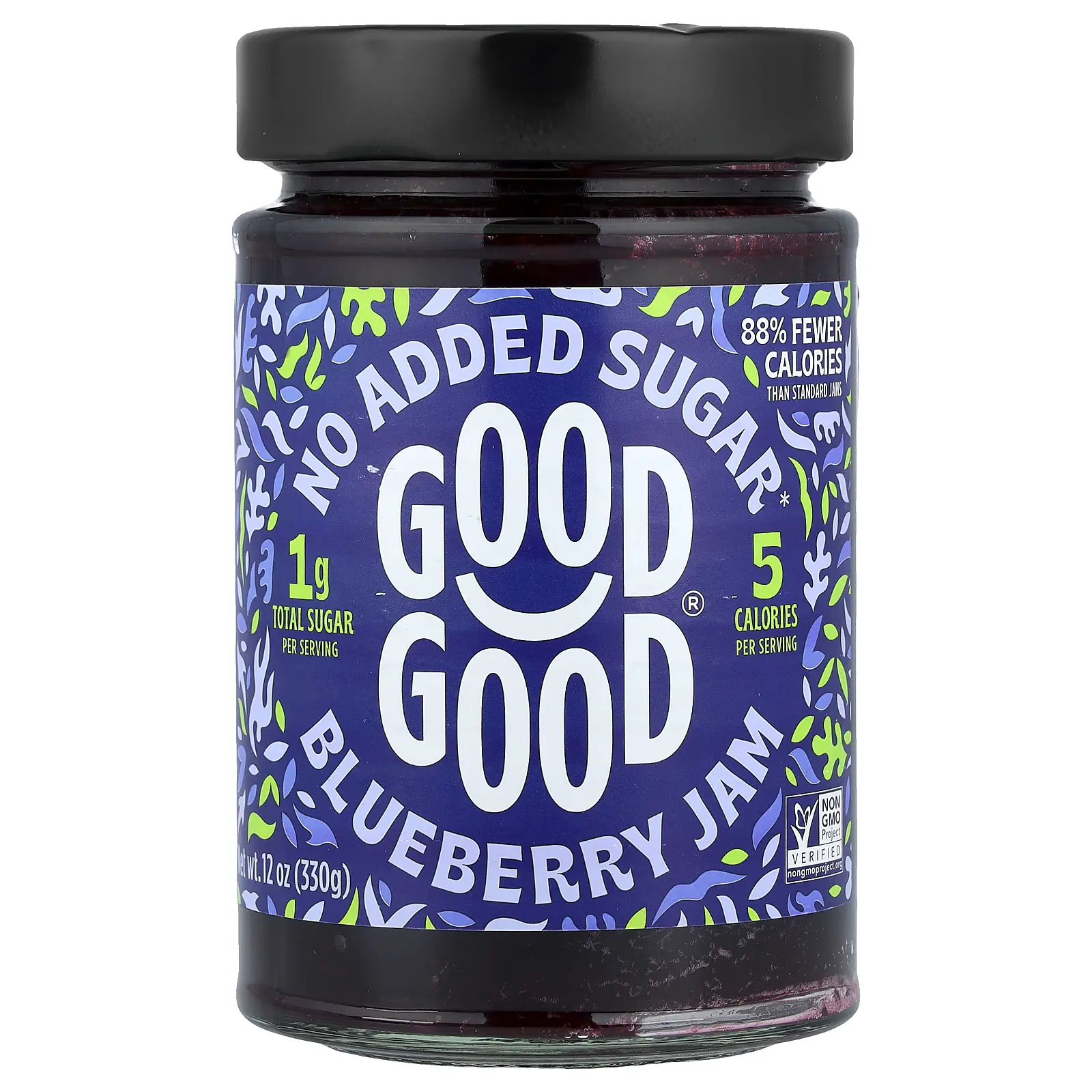 GOOD GOOD Blueberry Jam, 12 oz (330 g) GOOD GOOD Blueberry Jam, 12 oz (330 g)