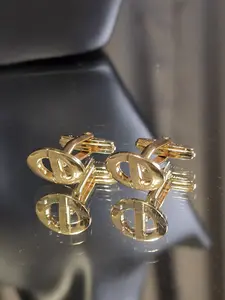Pre-owned Christian Dior Gold Plated Cufflinks