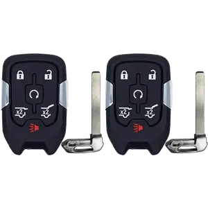 KEYS4LESS Replcament Smart Key Fob for 2018 Gmc Yukon Fcc HYQ1AA Part Number 13580802 13508278 13529634 13580804 13508280 Pack of 2