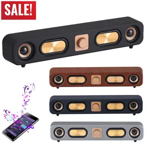 Vintage Bluetooth Sound Bar Speaker For Smart TV Wired Wireless Desktop Dual 2" Computer Speaker Home Theater 3D Stereo Surround Sound