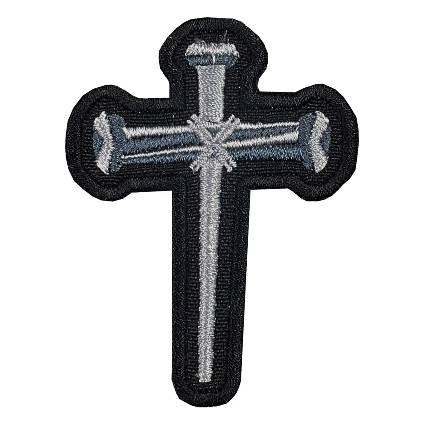 Christian 3 Nail Cross embroidered Biker patch Christian 3 Nail Cross embroidered Biker patch