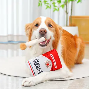 New Dog Sound Toy Simulation Cat Cigarette with Box Pet Bite Dog Cat Pet Toy