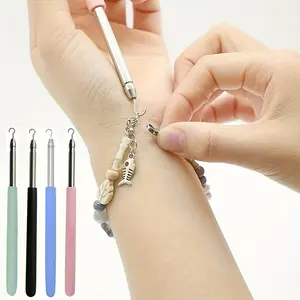 Stainless Steel Thin Jewellery Tightening Tool, Easy-To-Use Wrist & Necklace Hook, Durable Metal Accessories for Bracelets Necklaces Earrings