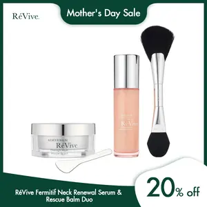 RéVive Fermitif Neck Renewal Serum & Rescue Balm Duo - Rescue Balm / Overnight Mask (2.5 oz) & Neck Renewal Serum (1.7 oz))