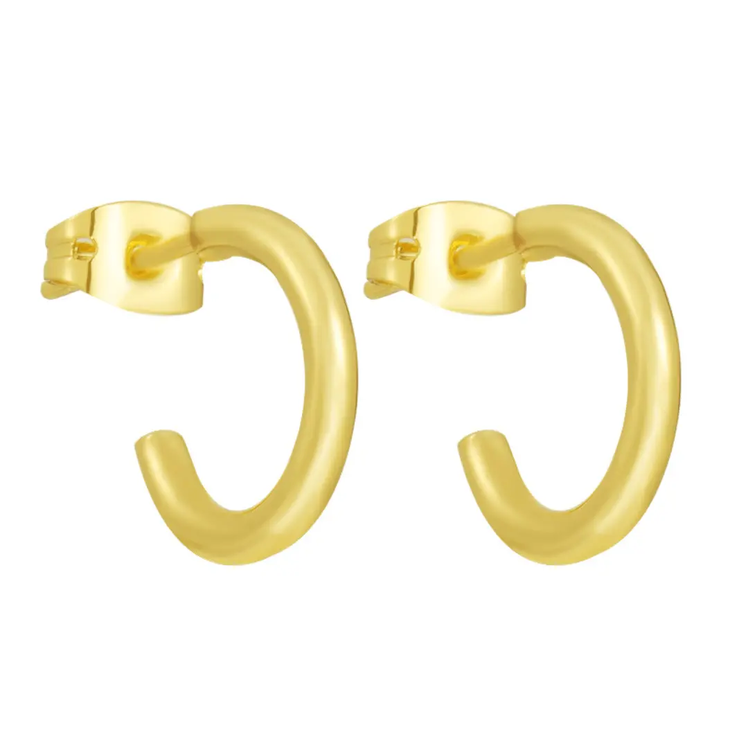 EVRY JEWELS Gold or Silver Plated Women's Hypoallergenic Soho Hoops