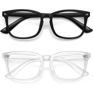 Unisex Stylish Nerd Non-prescription Glasses, Clear Lens Eyeglasses Frames,  Glasses