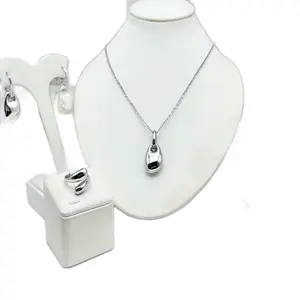 Hoop Earrings Round Open-Circle Shape Silver Tone Fashion Jewelry Perfect Gift