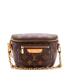 Pre-owned Louis Vuitton material Belt Bags Bum Bag Monogram Canvas Mini by Rebag