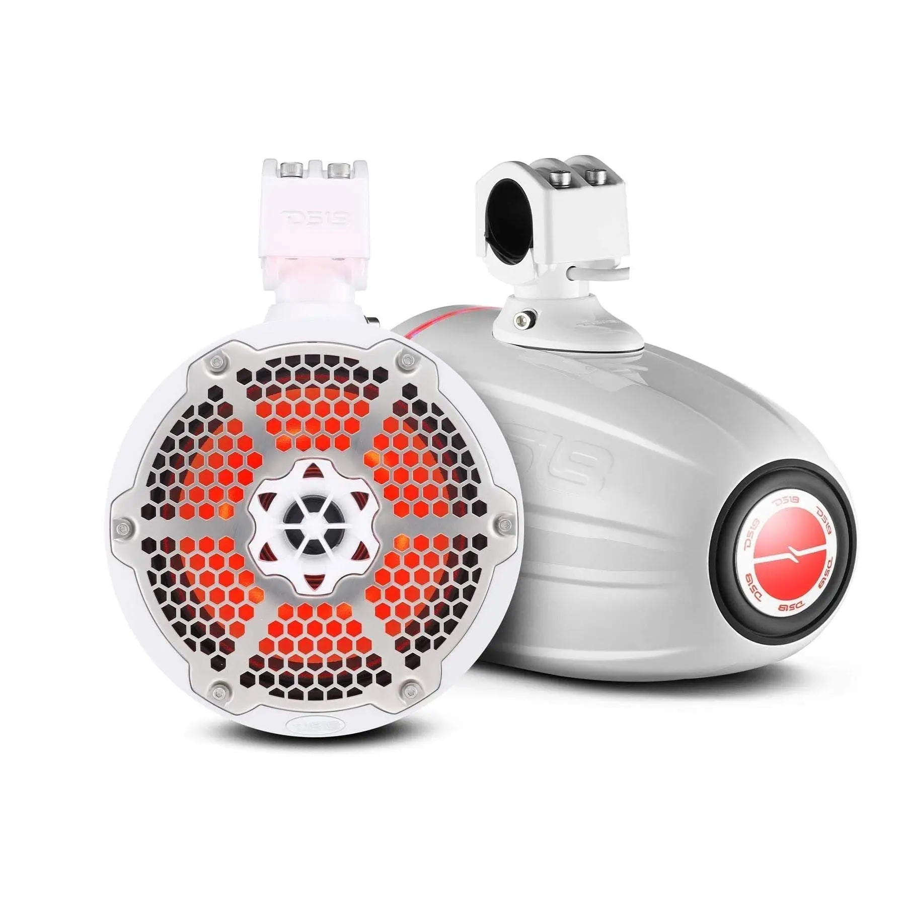 DS18 NXL-X8TPNEO 8" White Car Audio Speaker, Outdoor Speaker with Watts Rating, Weather-Resistant for Automotive Use, Outdoor Speakers