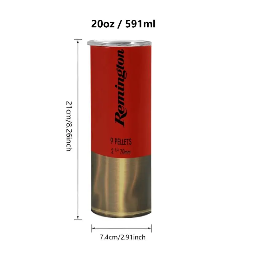Remington 20oz Insulated Stainless Steel Tumbler with Handle & Straw Lid Vacuum Sealed Hot Cold Travel Mug Keeps Drinks Hot Iced for Hours Leak Proof Cup for Car Office Outdoor Use Vacuum Insulated Flask Perfect Gift for North America Europe