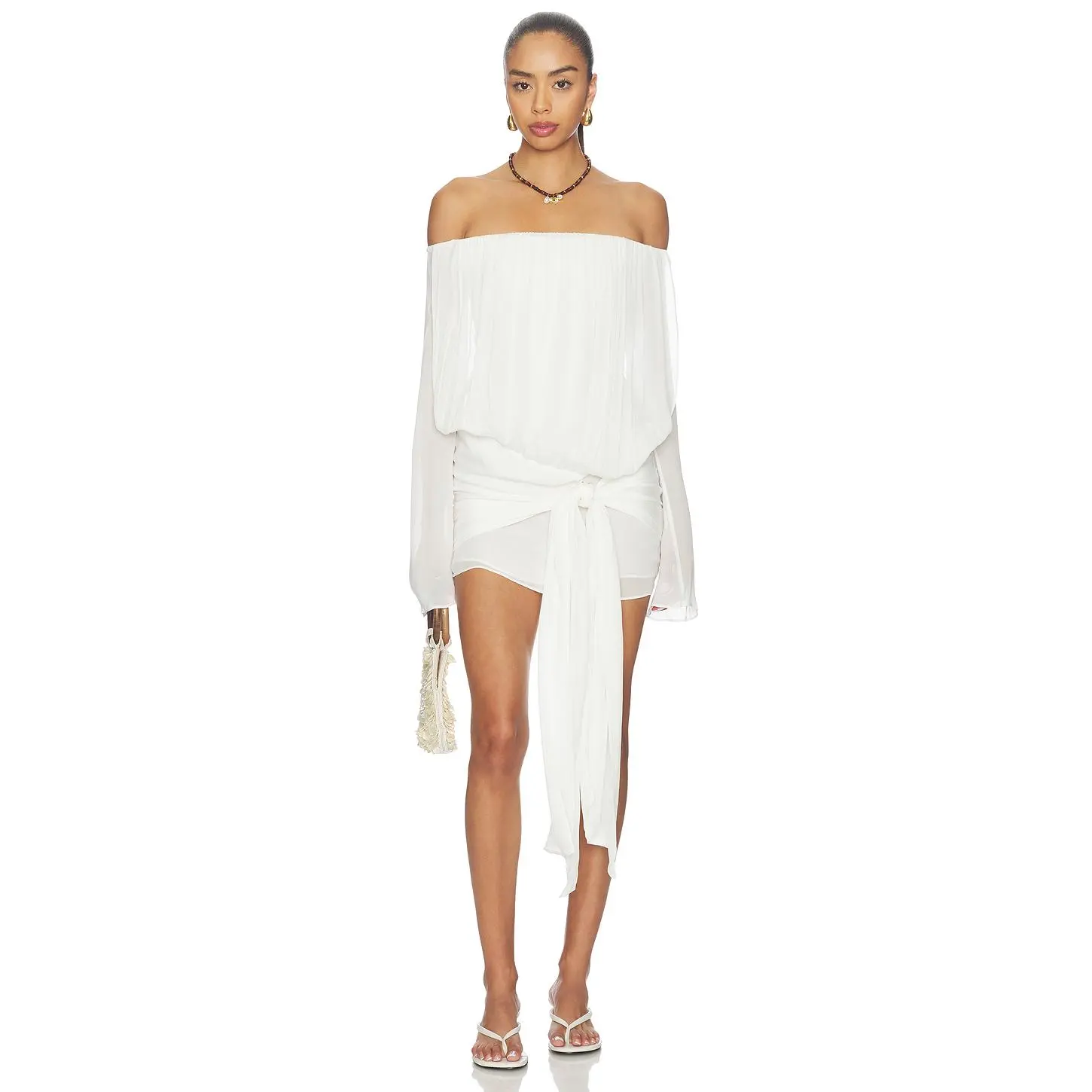 Benni Bernie Mini Dress in White