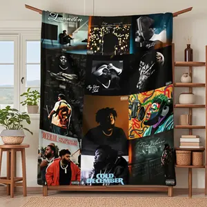 Cold December Album Cover Blanket, Soft Knitted Fabric Multi-Size Warm Blanket, Home Decor, Comfortable Fashion Design, All Seasons Use, Holiday Gift, Custom Image Blanket