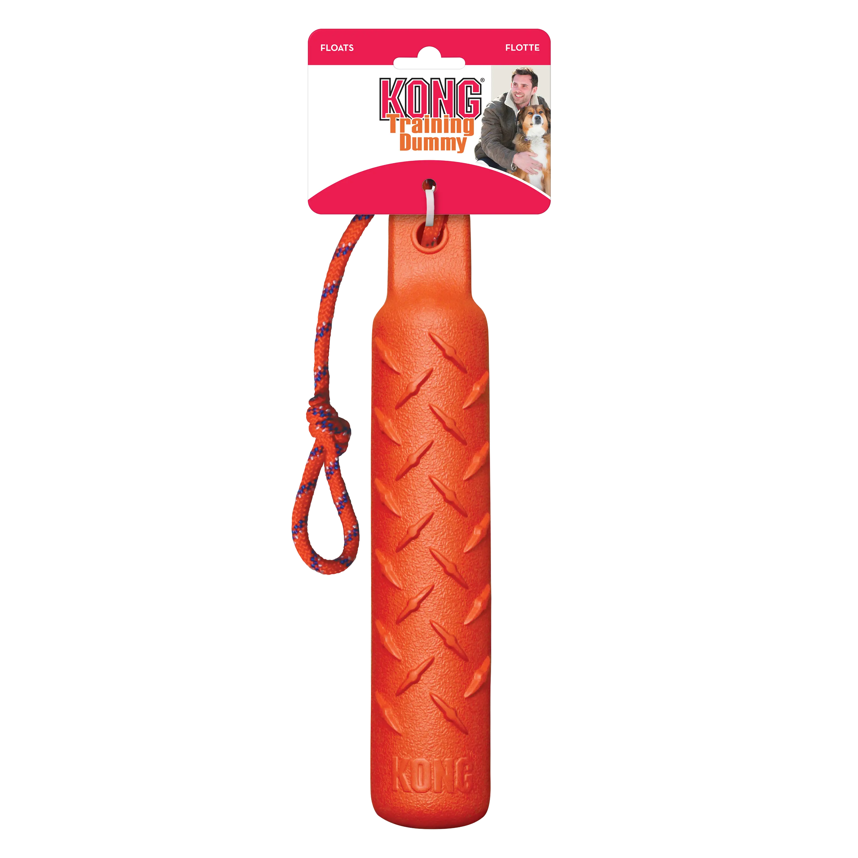 KONG Training Dummy Large - Highly Visible Foam Dummy for Toss-and-Retrieve Training