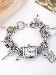 New Fashionable Creative Women's Bracelet Watch, Cute Luxury Multi-Accessories Band, Alloy Quartz Analog Watch, Party Fashion Watch, Perfect Gift