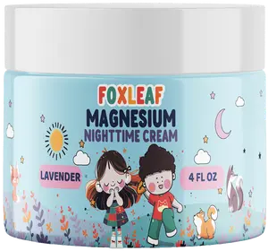 Magnesium Cream for Kids with Aloe Vera, Shea Butter, Dandelion Root Extract & Lavender - 4oz