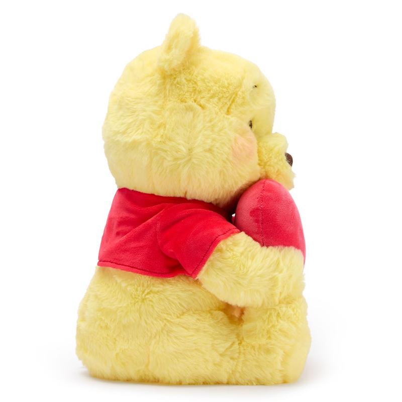 Disney Store Winnie the Pooh with Heart Plush – 13'' – Disney Store Japan