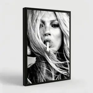 Kate Moss Poster Print Fashion Icon Vintage Home Aesthetic Decor Canvas Art