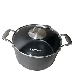 Chef Series II pans - 12" griddle, 8" skillet, 7 L stockpot, non stick PFOA free cast hollow handle stainless steel, hard anodized aluminium, Eterna anti stick coating up to 450 degrees Oven Metal Lightweight