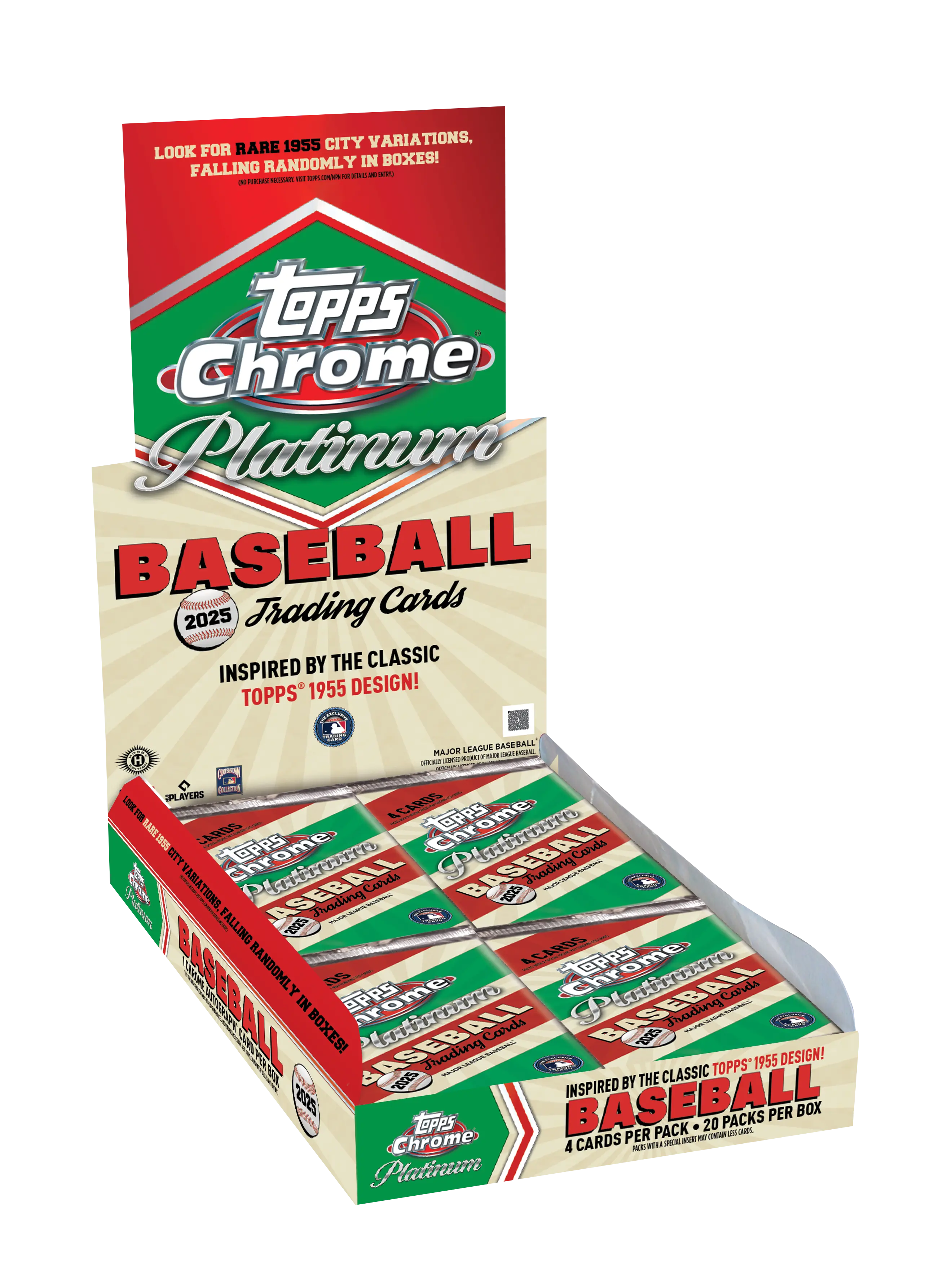 2025 Topps Chrome Platinum Baseball Factory Sealed Trading Cards Hobby Box