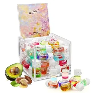 Hair Perfume Oil, 40 Mini Bottles, 2-in-1 Leave-In Hair Serum, Argan & Avocado Oils + Amino Acids for Frizzy, Dry & Damaged Hair, Lightweight Non-Greasy, Long-Lasting Scent, 1.83 fl oz