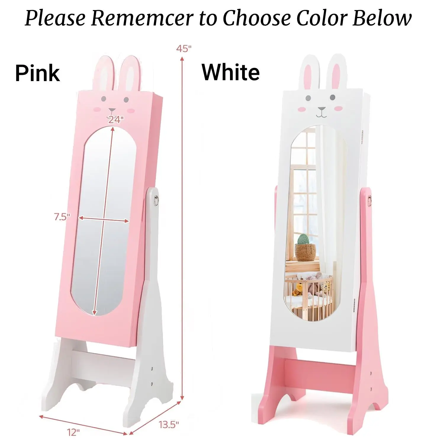 45" Rabbit Theme - 2 Adjustable Tilt Angles