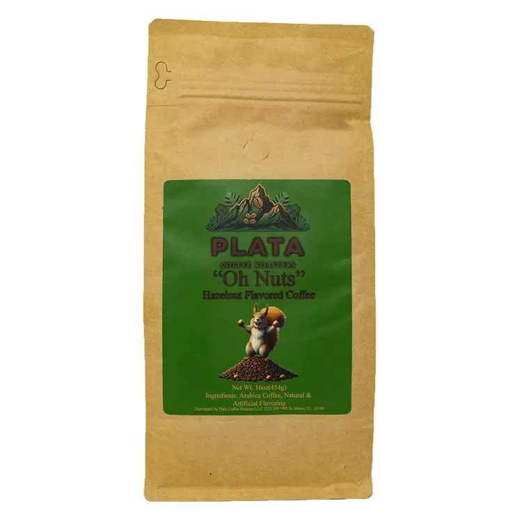 "Oh Nuts" Hazelnut Flavored Coffee (1LB Bag)