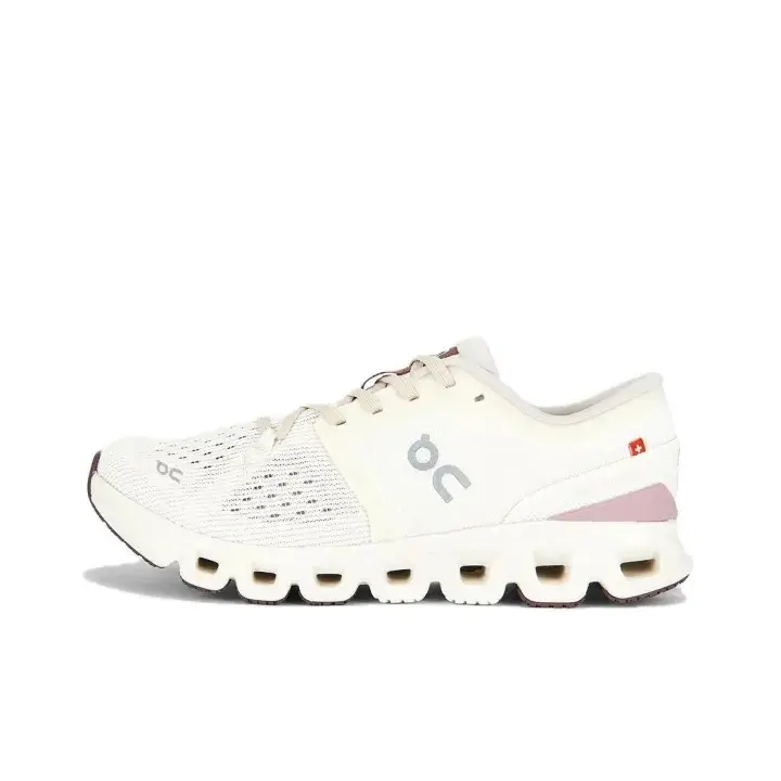 Lightweight Unisex Cream White Dusty Pink Training Sneakers With Box | Breathable Mesh, Hollow Cushion Sole, For Running Gym Travel Streetwear