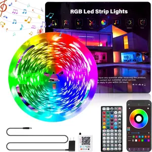 Led Lights for Bedroom 100ft Color Changing RGB Led Strip Lights Music Sync, DIY Led Light Strip with Remote and App Control, Dimmable Led Lights for Room Party  Decor Cool Things(1*100ft)