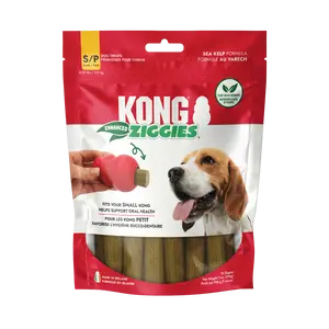 KONG Enhanced Ziggies Plant Based Dog Chew Treat, 12 Count, Small/Medium Dogs